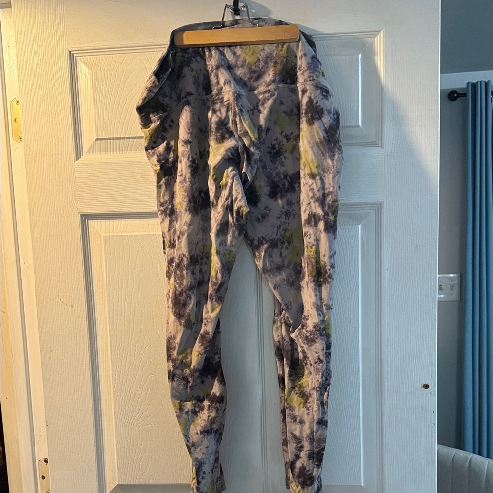 lululemon athletica Tie-Dye Leggings - Gray and Green